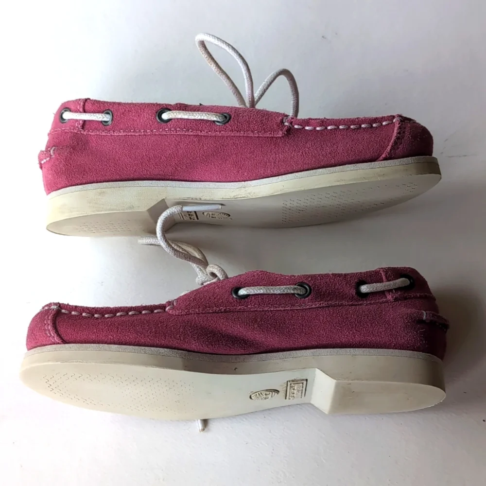 Timberland Pink Suede Moccasins size 12.5 EUC